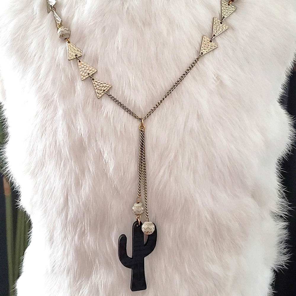 Aztec Saguaro Necklace